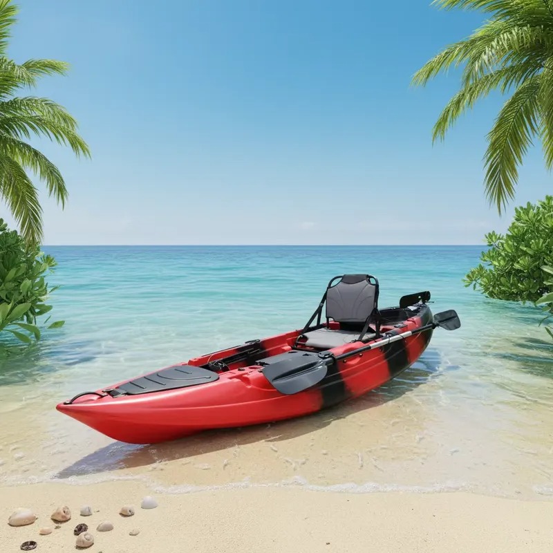 قارب كاياك للصيد بمقعد واحد بط - مراجعة Fishing Boat Paddle وسعره
