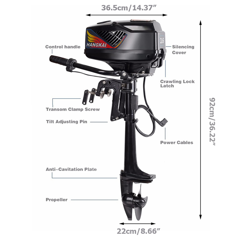 محرك كهربائي خارجي 48 فولت 4.0 - مراجعة Fishing Boat Outboard Motor وسعره